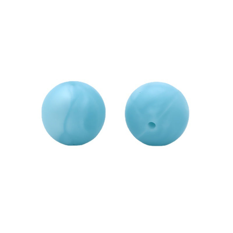 Cuentas de color de dulces de Silicone de 100 piezas al por mayor de 15 mm